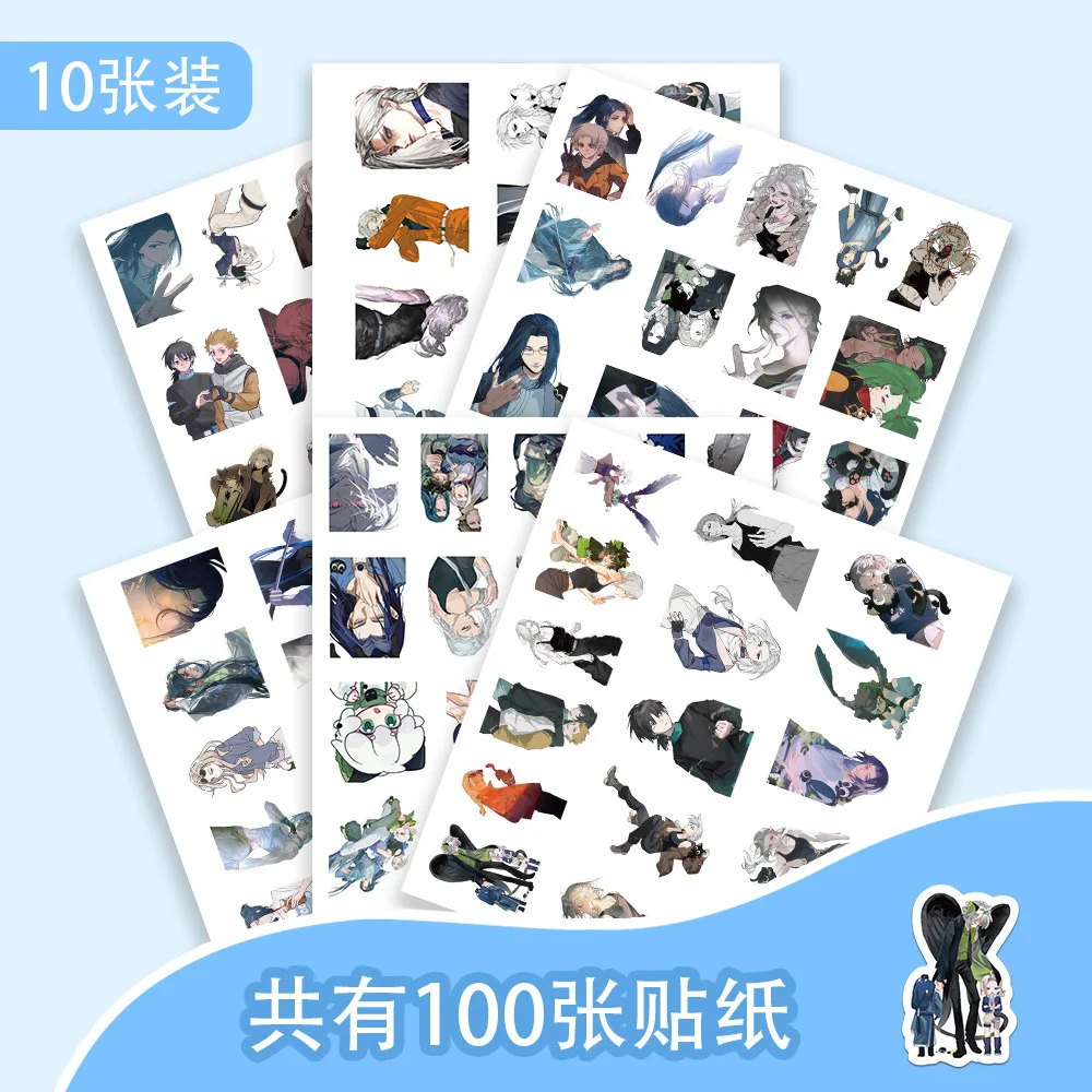 50/100PCS The Legend of Hei Anime Cartoon Sticker DIY Phone Laptop Luggage Skateboard Graffiti Decals Fun for Kid