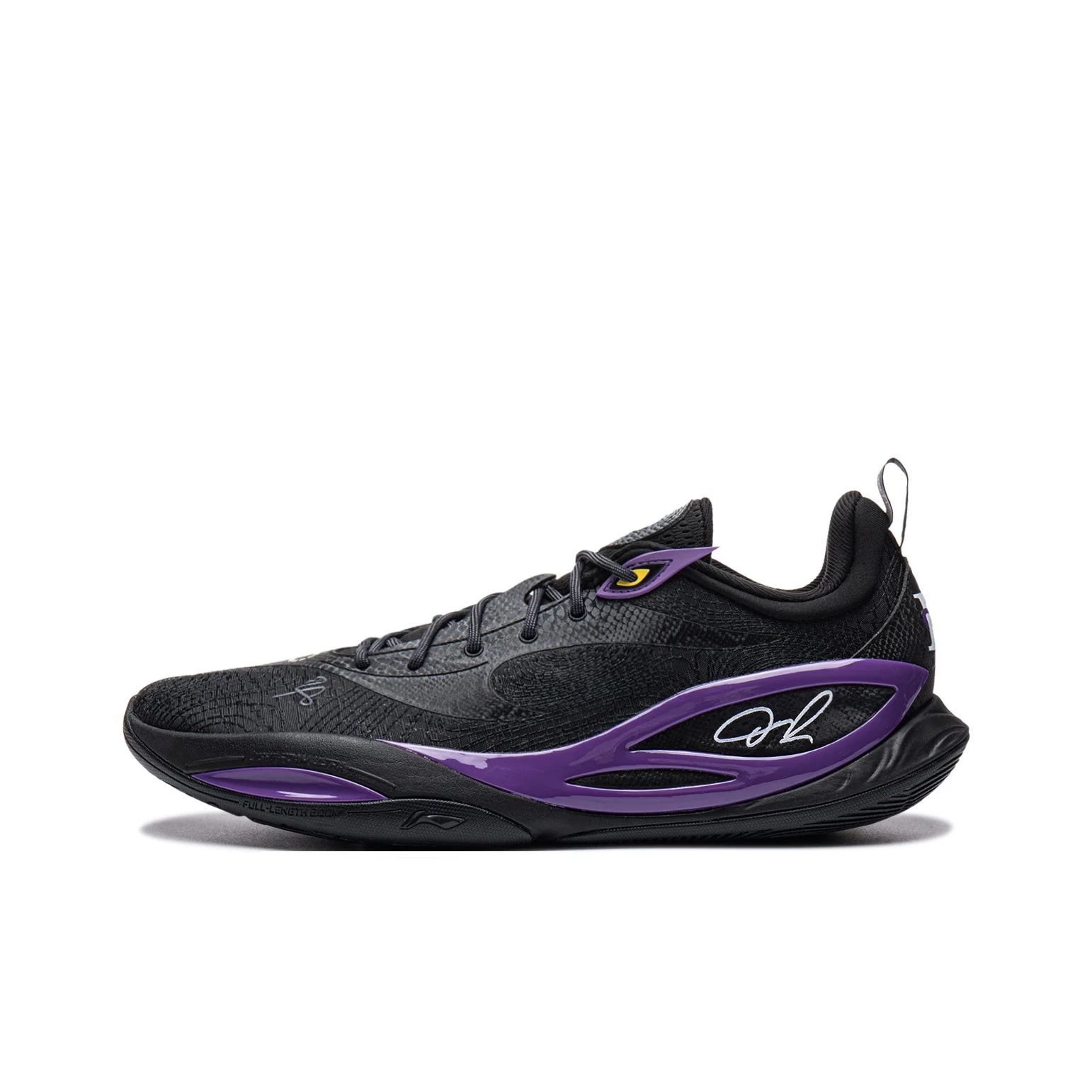 Li Ning DLO2 Cushioning Slip Resistant Rebound Grip Low top Basketball Shoes Men's Black ABPW013-3