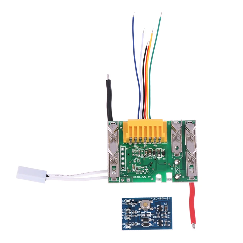 แผงวงจร PCB/LED สำหรับเครื่องมือไฟฟ้า Makita 18V 3 6 9Ah Bl1830 แผงวงจรป้องกันแบตเตอรี่ลิเธียม