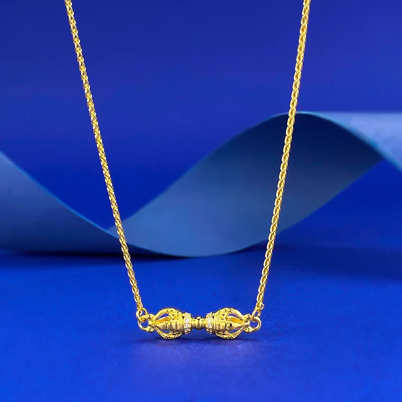 

Retro Creative Women's Necklace Pendant - Adjustable Gold Plated Chain - Wedding Engagement Anniversary Jewelry Gift