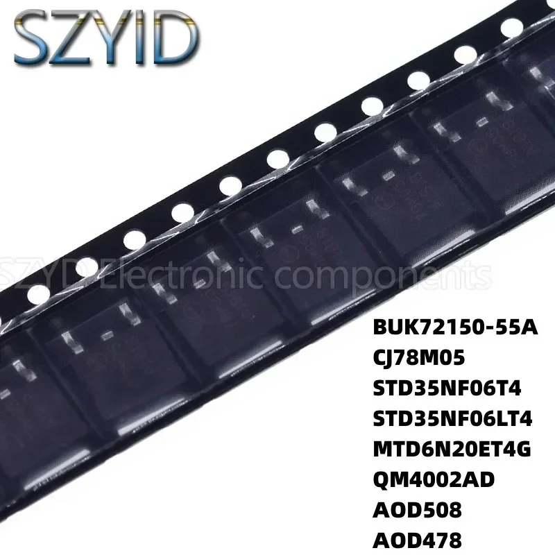 100PCS TO252 BUK72150-55A CJ78M05 STD35NF06T4 STD35NF06LT4 MTD6N20ET4G QM4002AD AOD508 AOD478