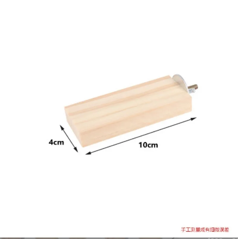 Natural Wood Parrot Perch Platform Climbing Stand Toy for Budgie Cockatiel Lovebird Conure Bird Accessories for Play And Grindin view 3