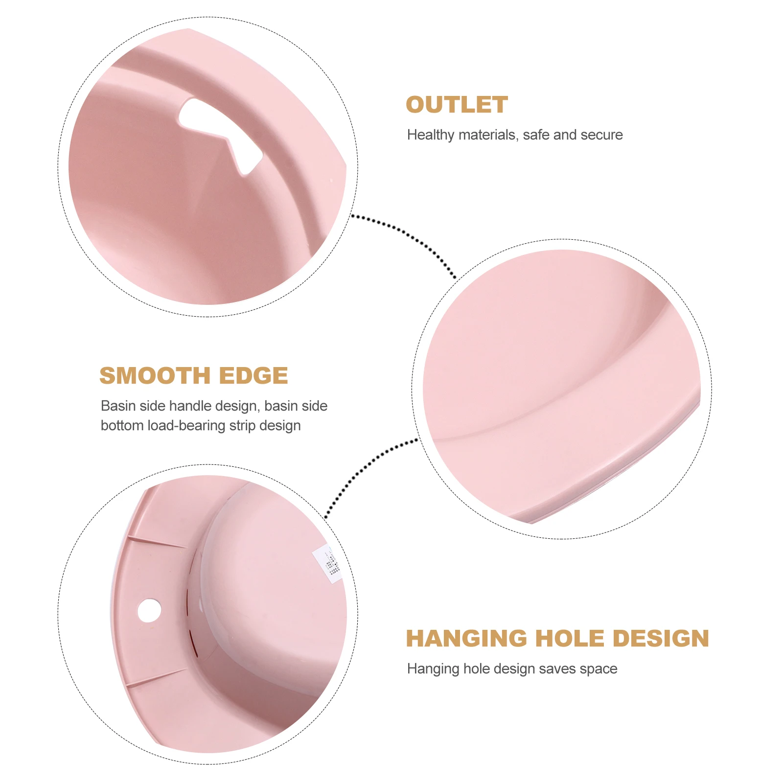 

1pc Sitz Bath For Pregnant Women Postpartum Care Basin Toilet Soaking Bidet Squat Free Design Wall Hanging Hole Non-Slip Fit