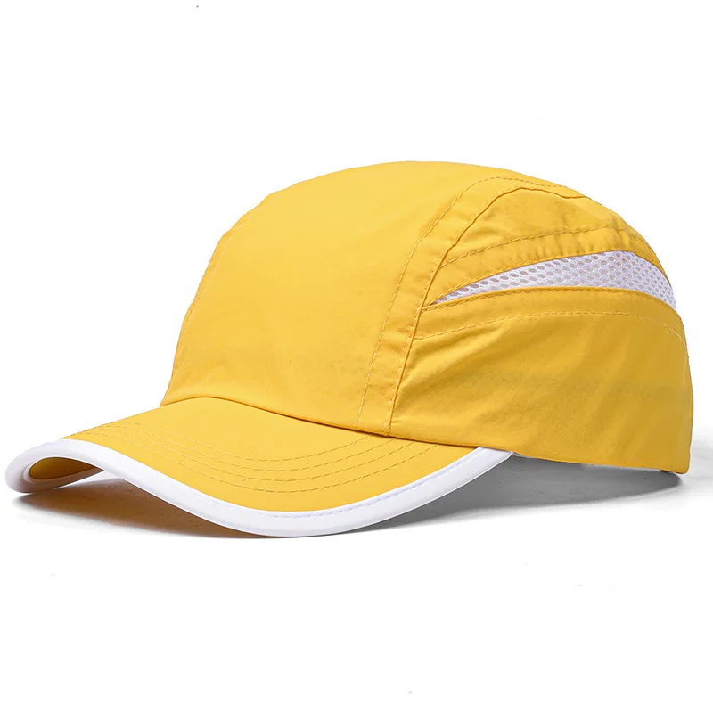 Customized Printed Logo Color Blocked Quick Drying Duck Tongue Caps Men's And Woman's Outdoor Sports Sun Protection Baseball Hat