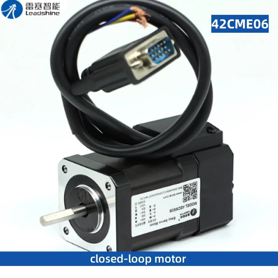 

Leadshine NEMA17 Шаговый двигатель с замкнутым контуром 42CME06 Длина 70 мм Входное напряжение постоянного тока 24–48 В постоянного тока Оптовая продажа