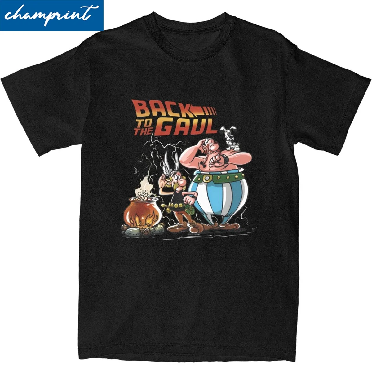 Print Back To The Gaul Asterix And Obelix Tshirts For Men Women O-neck Short Sleeve Tops Cotton Summer Tops