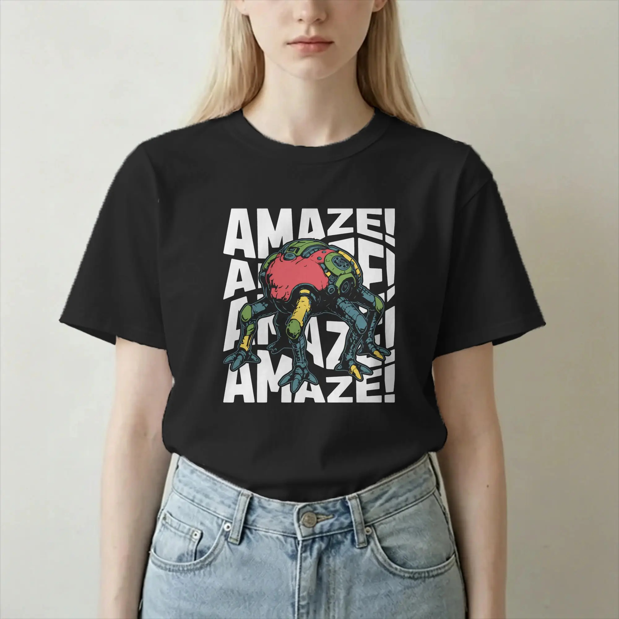 Camiseta Humor Project Hail Mary Rocky AMAZE para homens e mulheres, gola redonda, camiseta de algodão, manga curta, roupas plus size