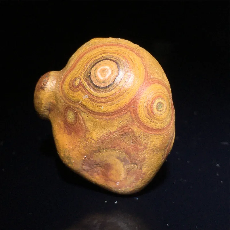 Mongolian Alxa Gobi Agate Stone Beads Pretty Colored Relief Original Jewelry Making Pendants Or Beads for Crafting - view 6
