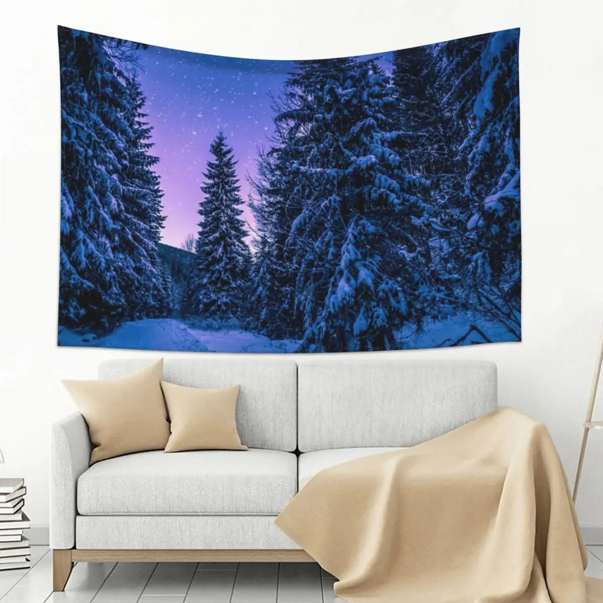 

Snowy Trees Tapestry Home Decoration