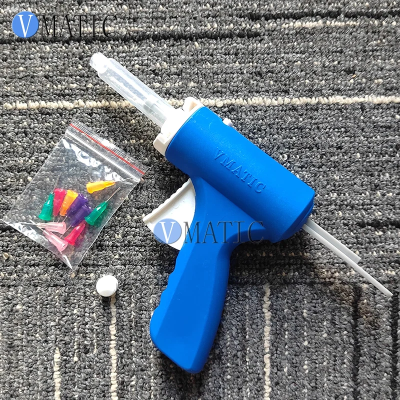 Free Shipping Manual Liquid Glue Dosing Fluid Dispensing 5/10/30/55 Cc / Ml Syringe Caulking Gun With Syringe & Needles