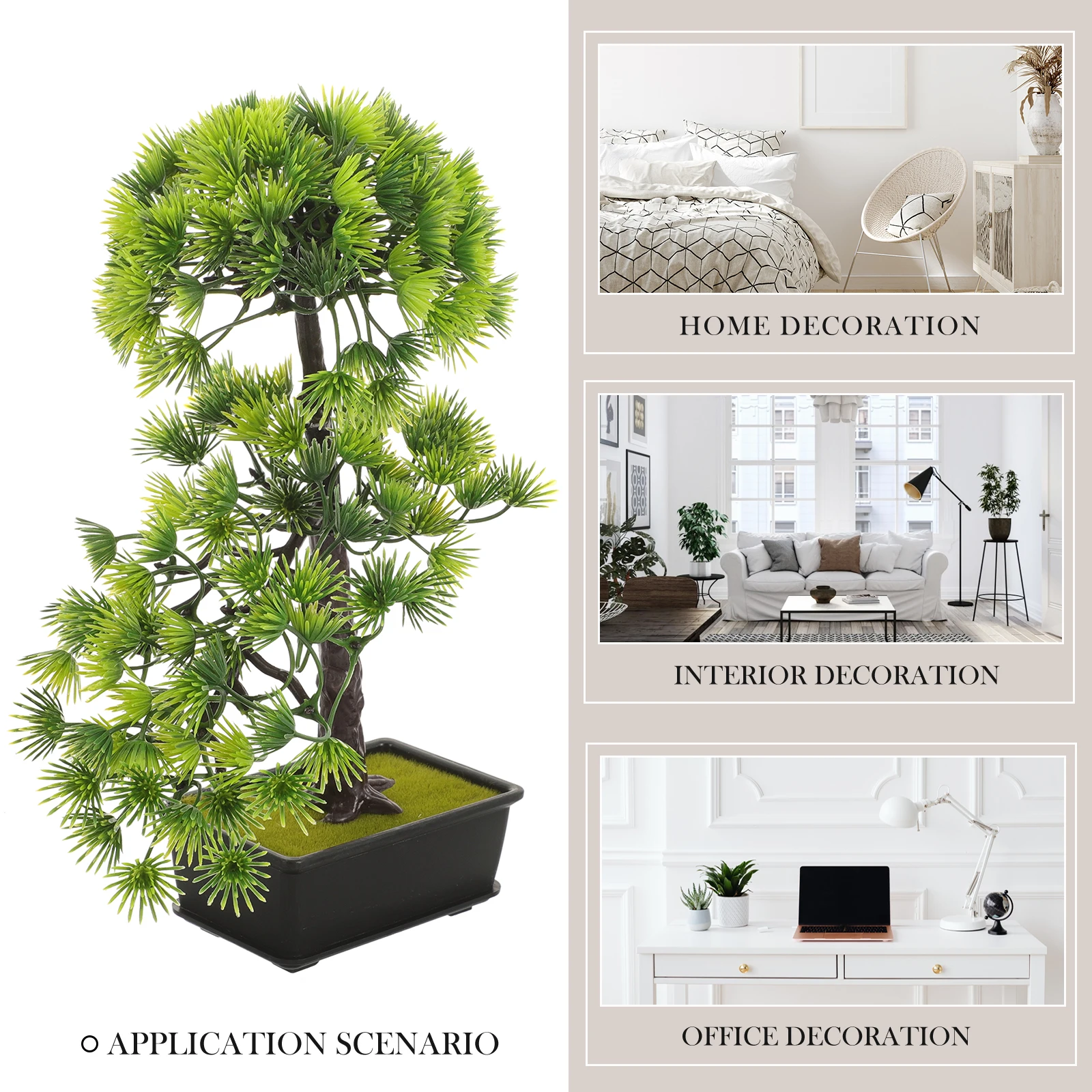 

Artificial Pine Fake Plant Decor For Home Office Desk Indoor Mini Tree Realistic Fake Plants Decor Faux Pine Decoration