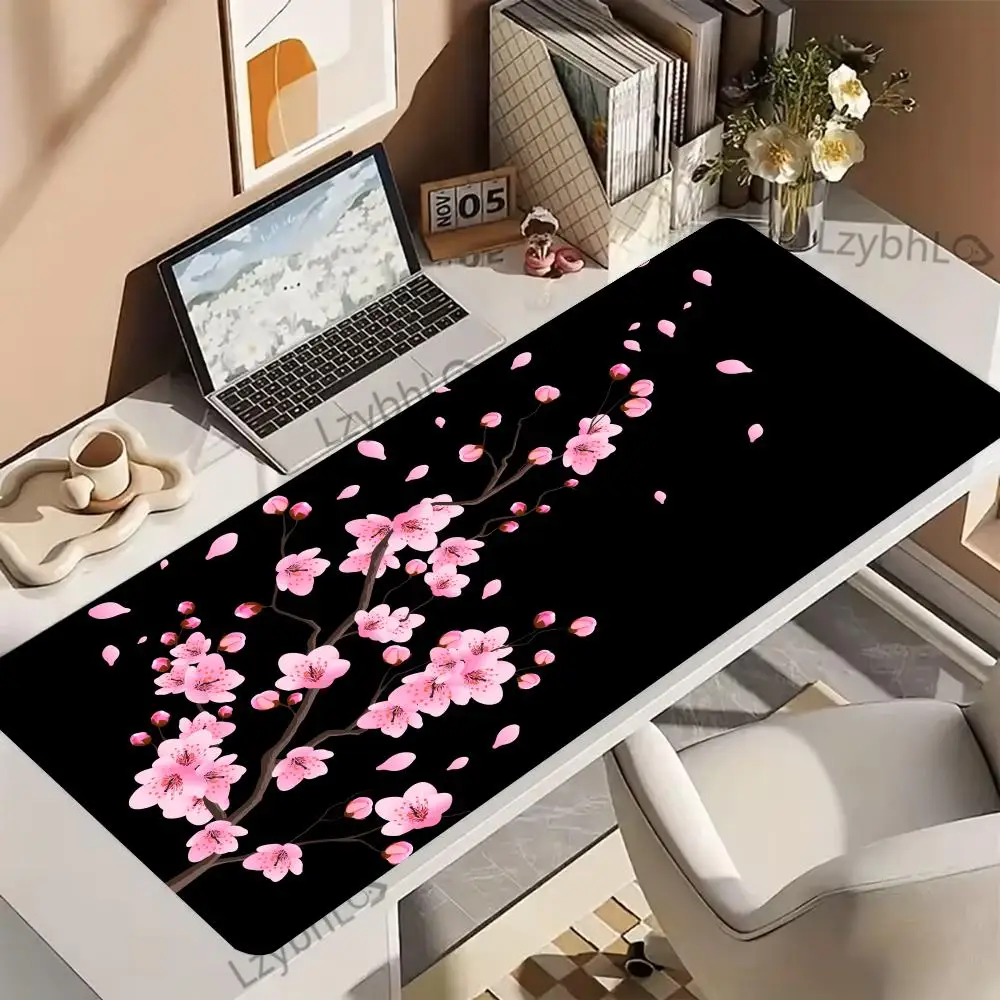 Japanese cherry blossoms Mouse Pad Large Laptop Non-slip Esports Office Desk Mat Game Player Mousepad desktop accessories Carpet