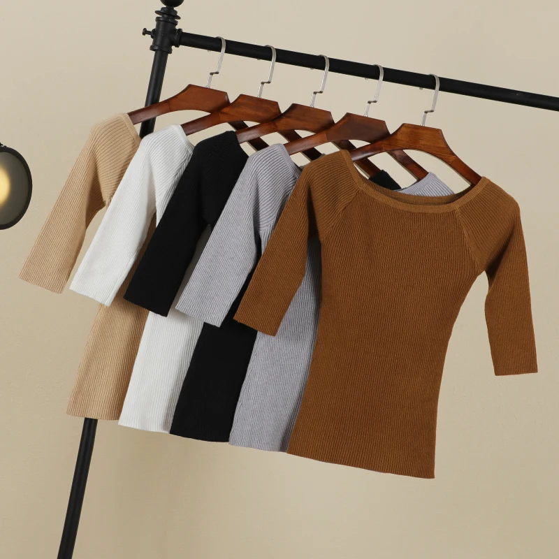 vetements femme soldes korean style pull noir tops pas cher rouge fashion crop top manche longue laine à tricoter nouveauté vetement 2024 tricot