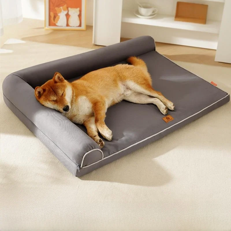 

Detachable Washable Large Dog Bed Sofa Pet L-Shaped Dog Mat Waterproof All-Season Universal Dog Nest Summer Cool Dog Pad