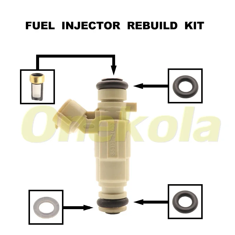 Fuel Injector Seal O-Ring Kit Seals Filters for 35310-04000 For Hyundai i10 2016 Kia Picanto Mk2 3531004000