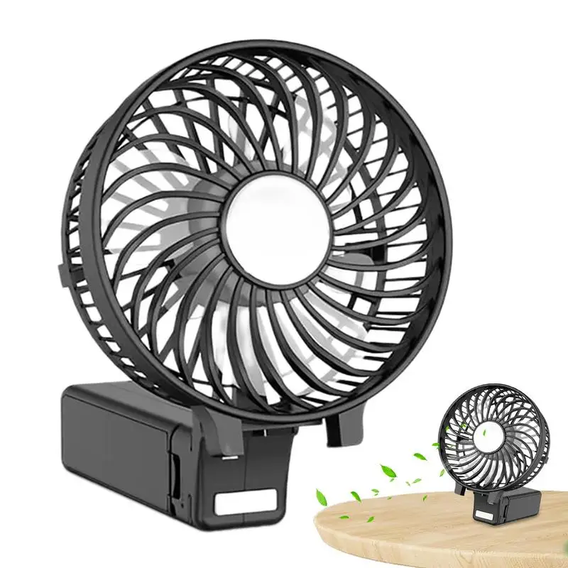 Foldable Mini Fan Rechargeable Personal Fan With 3 Speed Intelligent Battery Powered Hand Fan Portable Hand Held Fan For Summers