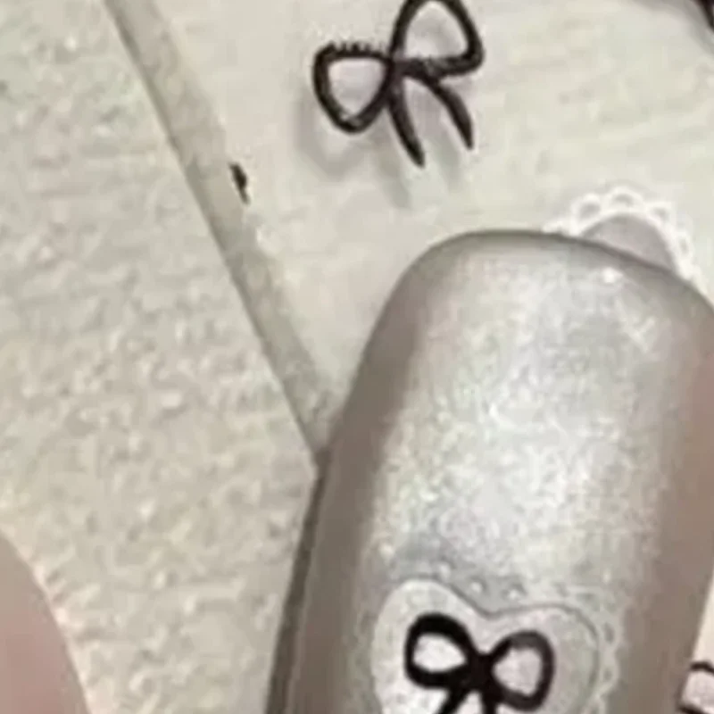 

1 лист, 3D наклейки для ногтей с бантом, сердце любви, романтический дизайн ногтей, маникюрная наклейка, французские наклейки для ногтей