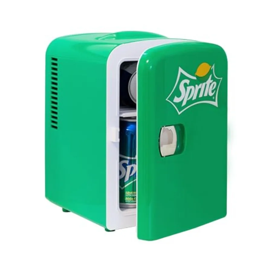 

Coca-Cola Sprite, 4 Liter/4.2 Quarts 6 Can Portable Mini Cooler/Fridge for Food, Beverages, Baby Food, Skincare and Medications