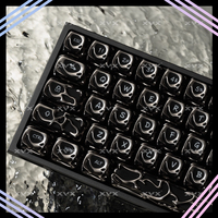 XVX Keycaps Metallic Texture Hollow Out Keycap Set 120 Keys Mechanical Keyboard 61 Keys PBT Key Caps Gamer Accessories Gifts