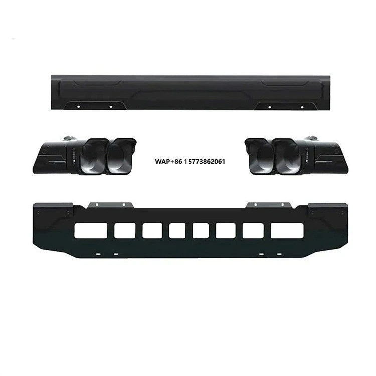 

Новая квадратная насадка на выхлопную трубу с четырьмя выходами для Defender, детали для модификации Ark, квадратная выхлопная труба из нержавеющей стали