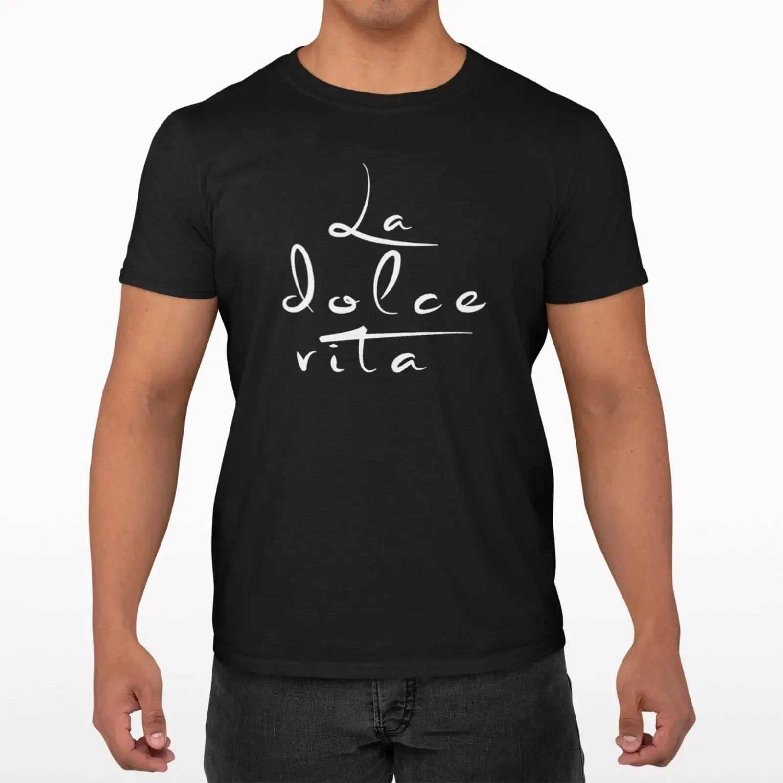 Camiseta Dolce Vita 100 algodón unisex para hombre o mujer vintage Washed homme Casual Stretched streetwear Versatile Stylish