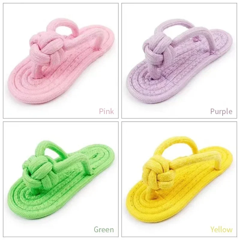 Funny Dog Chew Toy Cotton Slipper Rope Toy For Small Large Dog Pet Teeth Training Molar Toys Interactive Dog Toy Dog Accessories