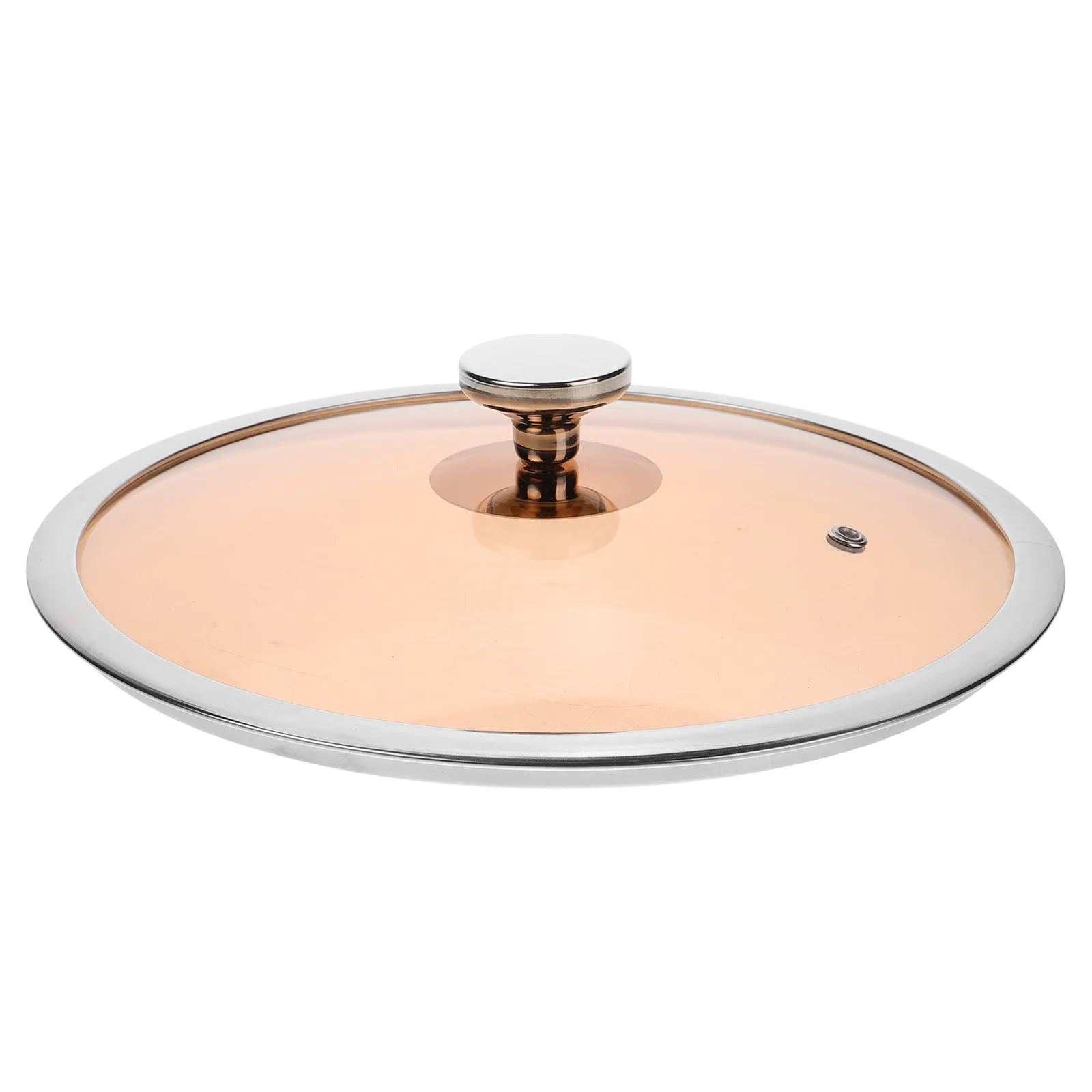 

Tempered Glass Pot Cover Universal Fit for Steamers Frying Pans Woks Clear Visible Lid with Stainless Steel Knob Kitchen