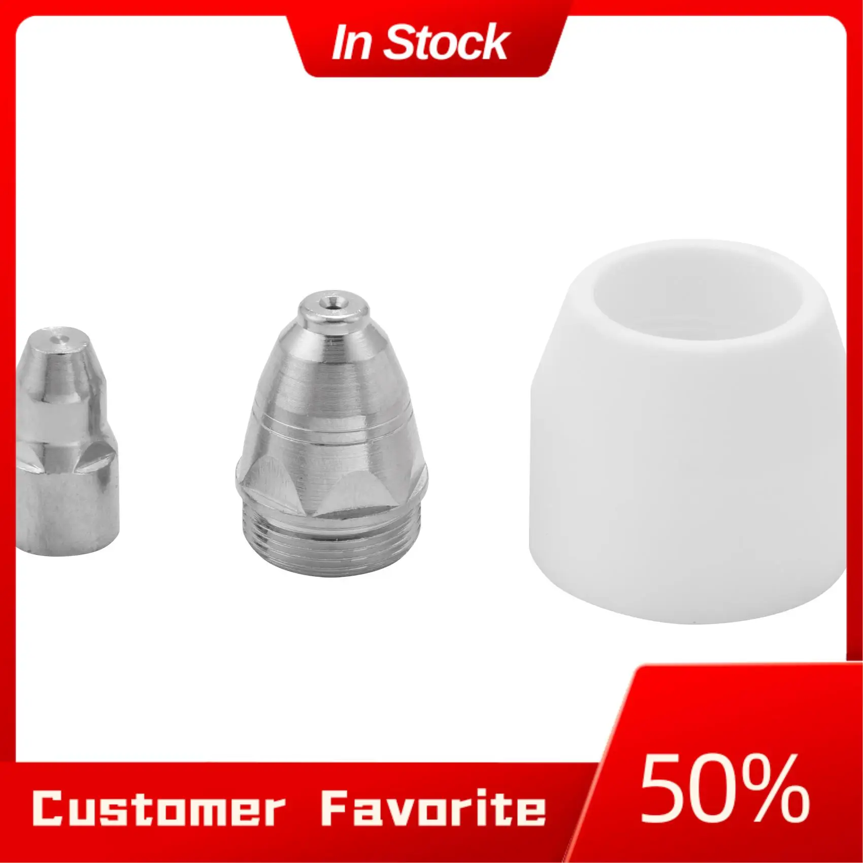 AT03 Top 30Pcs P80 Plasma Cutting Consumables Kit, Plasma Nozzle, Electrode, P-80 Cutting Plasma Cutting Machine Torch 1.5Mm