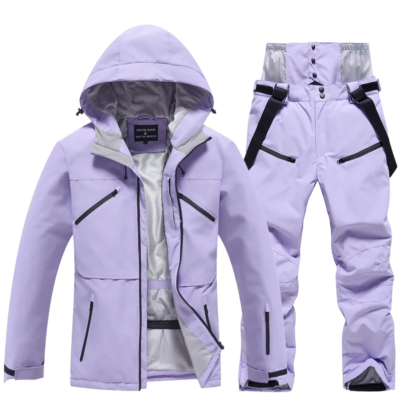 

Men's and Women's Ski Suit Sets Waterproof Snow Costume Ski Jacket and Pant Set Outdoor Clothing Snowboarding, Overall
