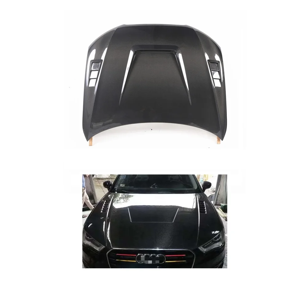 

Audi A3 Accessories Real Carbon Fiber Hood For 2013-2018 Audi A3 S3 8V Upgrade C Style Audi A3 Bonnet