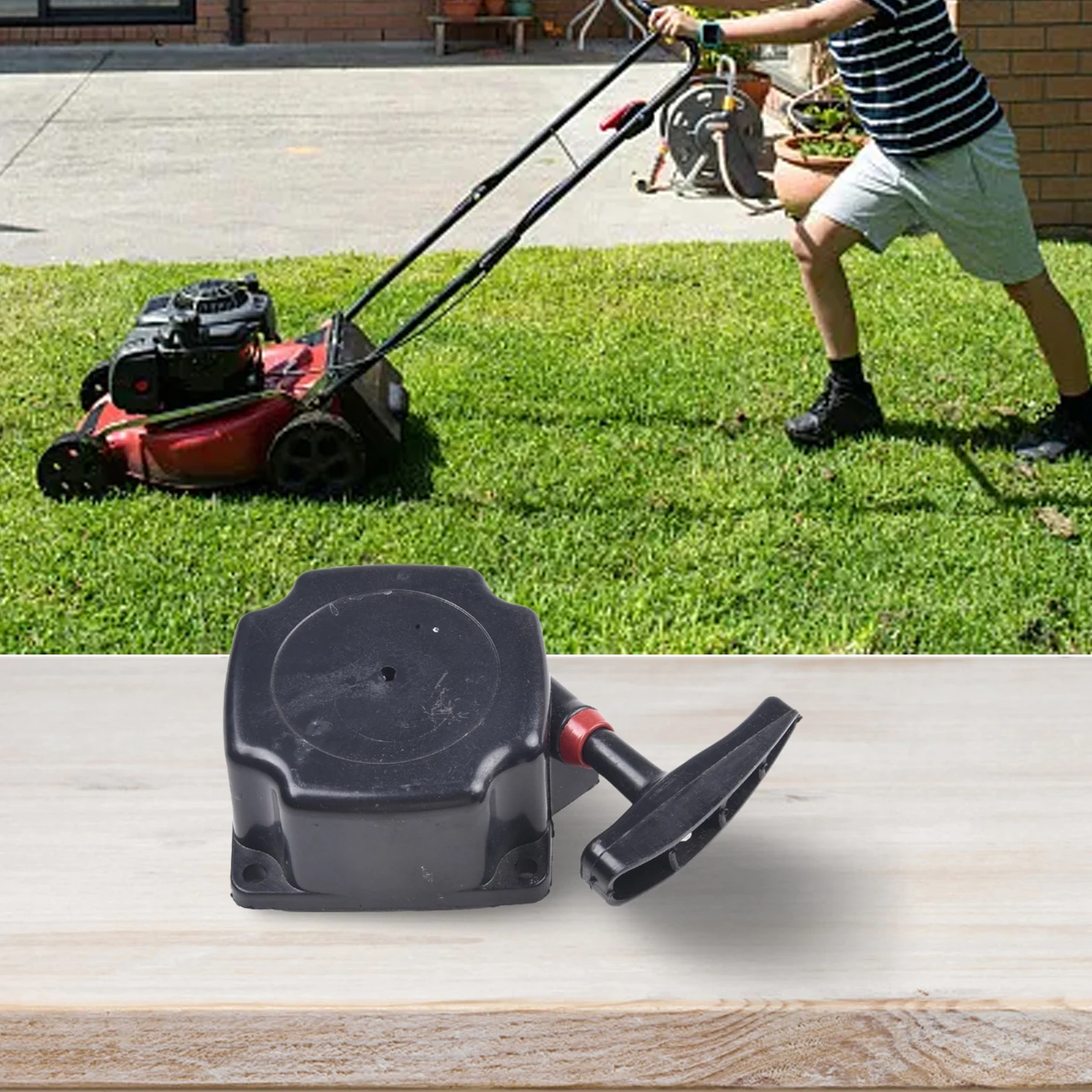 Replacement Recoil Starter for Petrol Brushcutters with Pull Start Mechanism Suitable for Lawn and Garden Trimming Tools
