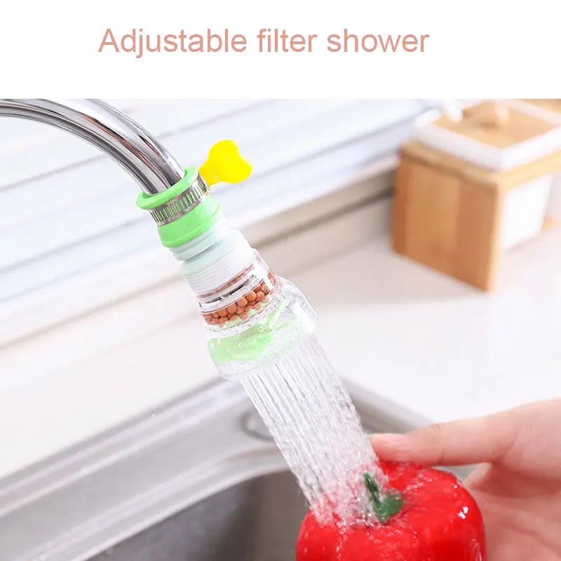 360 Degree Rotatable Spray Head Tap Durable Faucet Filter Nozzle 3 Modes Kitchen Gadget Nozzle Tap Filter Faucet F132