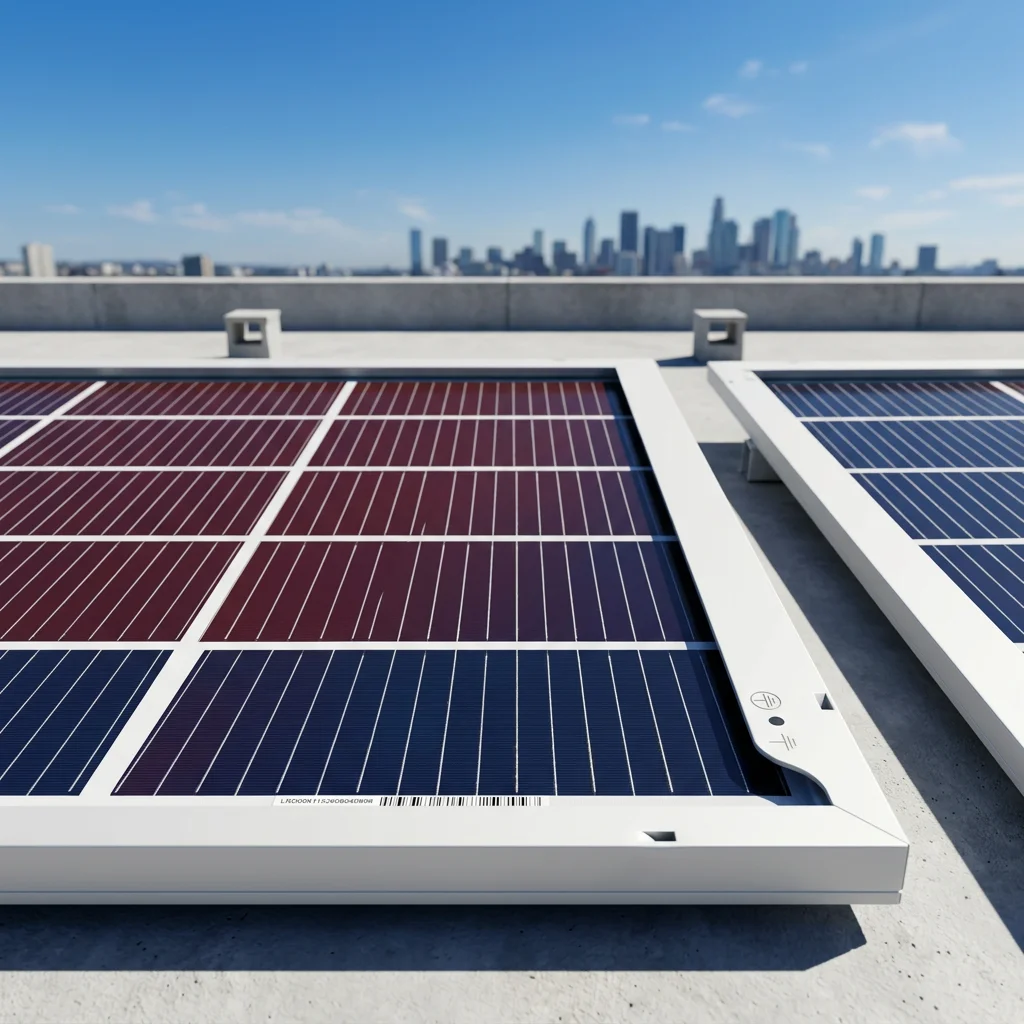 Module with All Black Monocrystalline Cells N-Type 650W Bifacial Half Cell PV