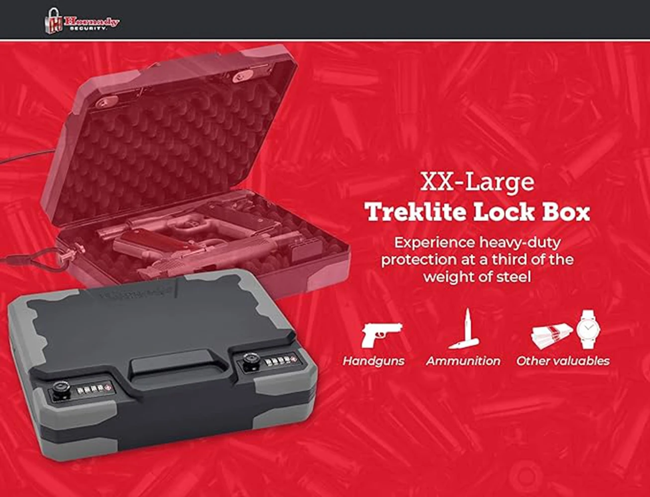 Hornady Treklite Combinação Lock Box, XXL