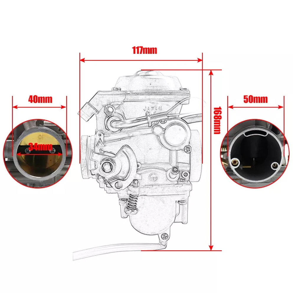 For Suzuki GN250 Motorcycle GN 250 250QY 250E-A 250GS Carburetor GN250 GN300 Engine Carburador Carb PD34 34mm Carburetor OEM New