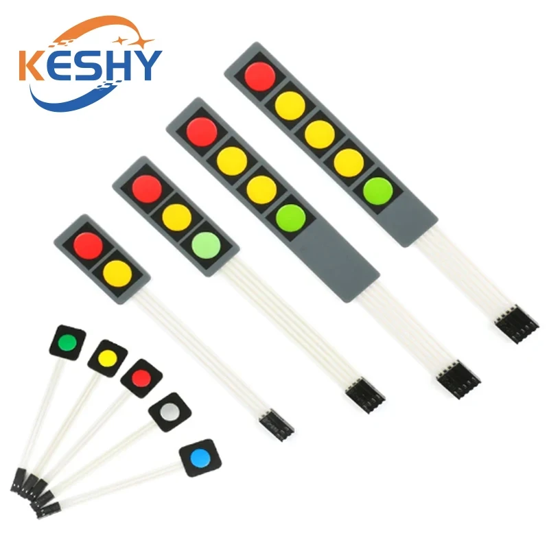 1 2 3 4 5 Key Button Membrane Switch Matrix Array Keyboard Keypad Control Panel Pad DIY Kit For Arduino Smart Car