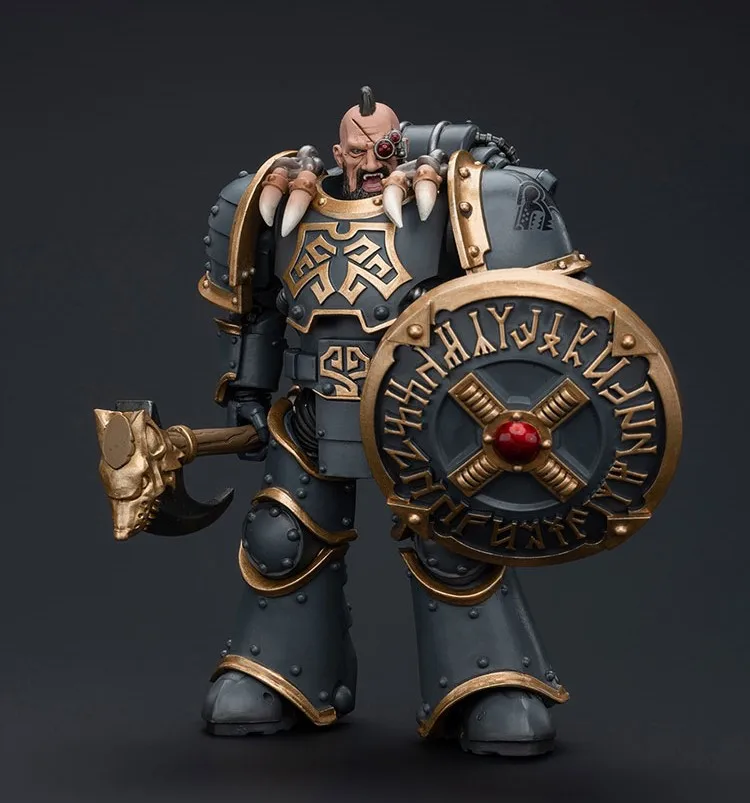 Аксессуары JOYTOY Warhammer 1/18: Фигурки Space Wolves Grey Slayer Pack Huscarl, модель игрушки, 3,75 дюйма