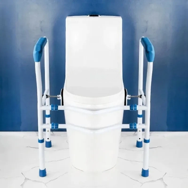 ‌Elderly Toilet Safety Frame, Fall Prevention Bathroom Handles, Adjustable Toilet Rail, Hospital Grade Rising Grab Bars