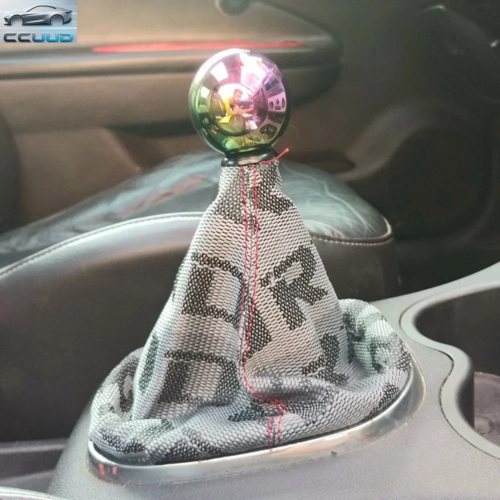 CCUUD Schalthebelmanschette für Autos, bedruckter Stoff, staubdicht, kratzfest, Schalthebelhülle für manuelle Getriebe, Auto-Innenausstattung, Zubehör – Detail 6