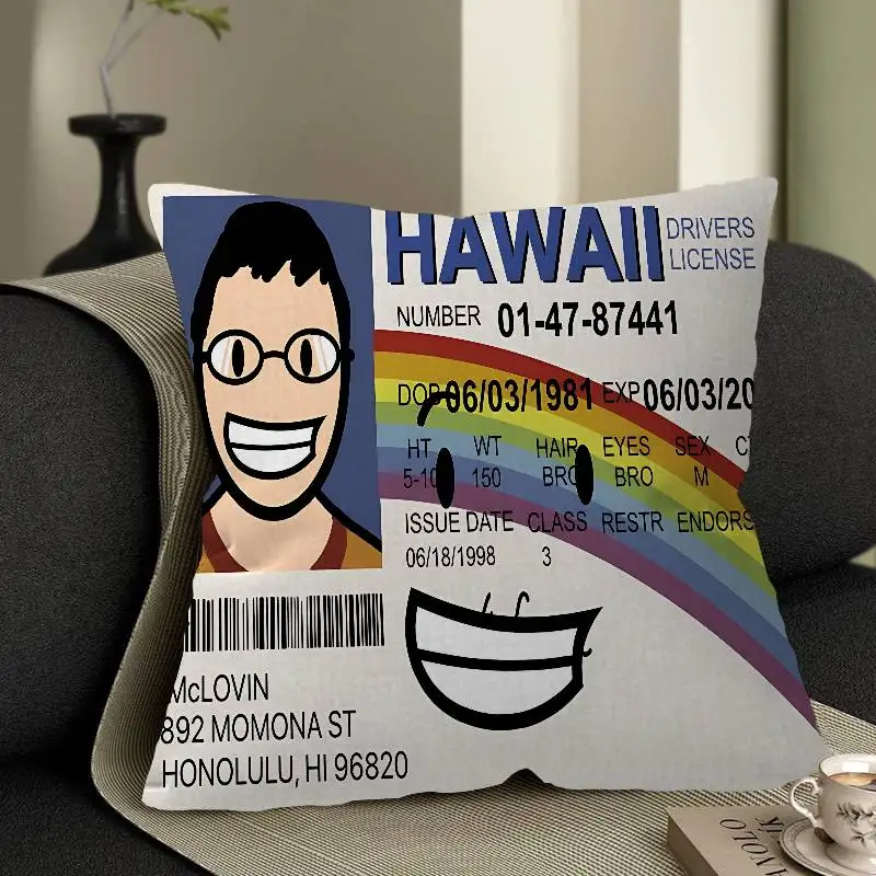 Mclovin Movie Superbad Fashion Pillow Anime Pillow Sofa Bed Head Pillow Cover Cushion Cover 45x45 cm Fashion
