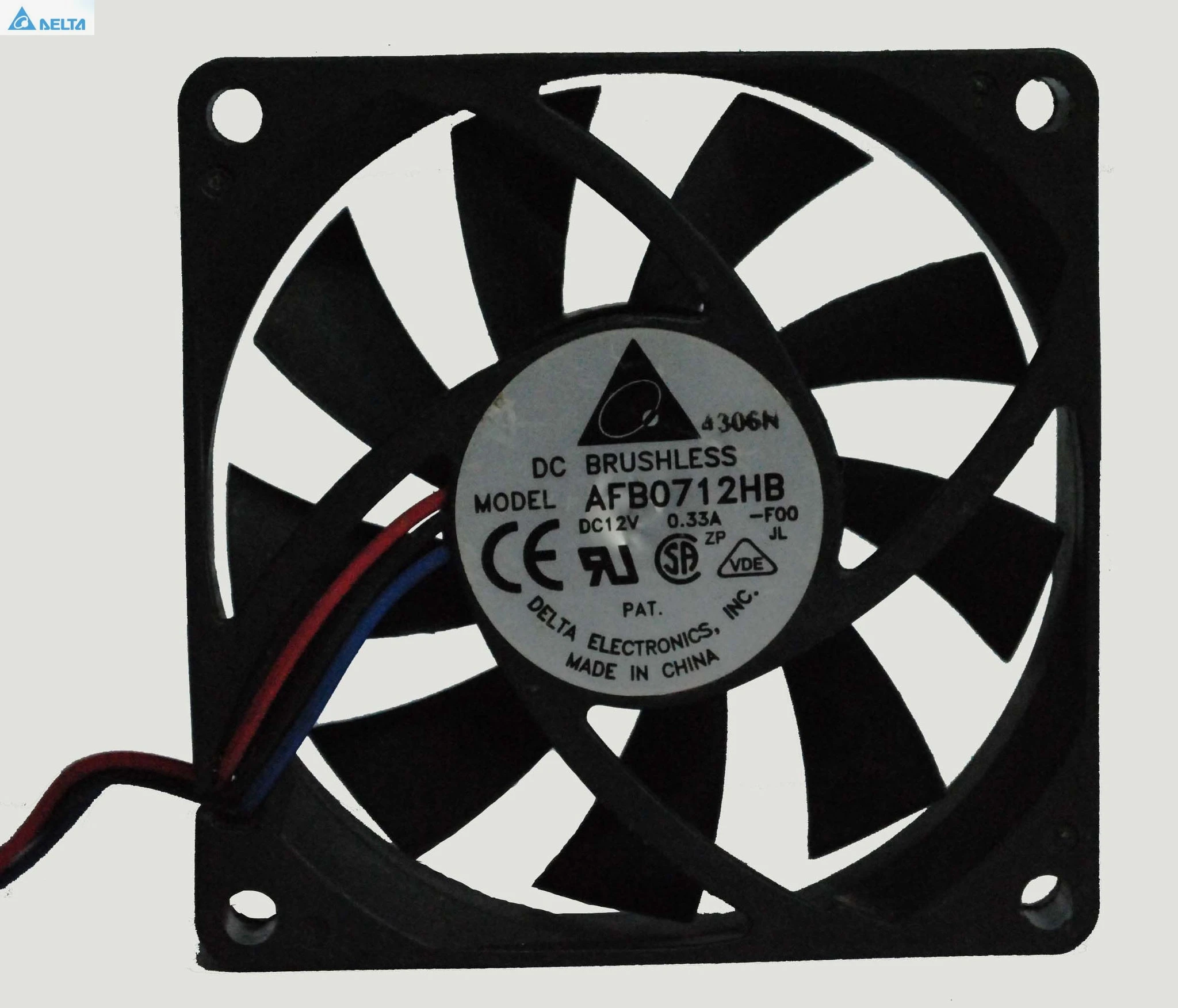 for delta AFB0712HB  thin fan  7CM 70MM 70*70*15MM  7015 12V 0.33A dual ball  cooling cooler