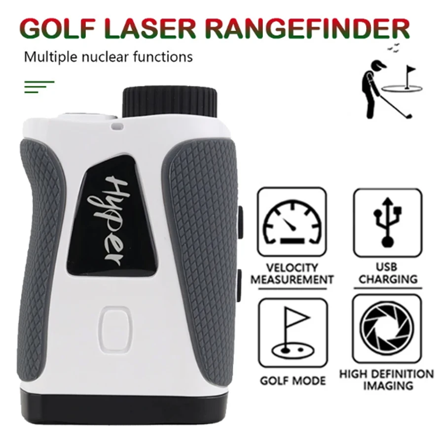 Vendita calda telemetri Laser Golf USB 800M 1000M 1200M Range Finder con compensazione della pendenza dell\'angolo di blocco della bandiera per la