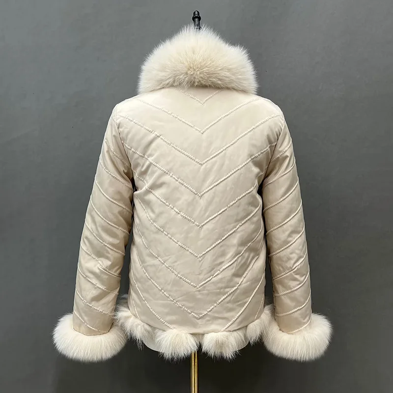 Casaco De Pele Winter Dikke Warme Bont Jas voor Vrouwen Echt Vest Pluizige Omkeerbare Jas Lange Mouwen Knop jassen S5578