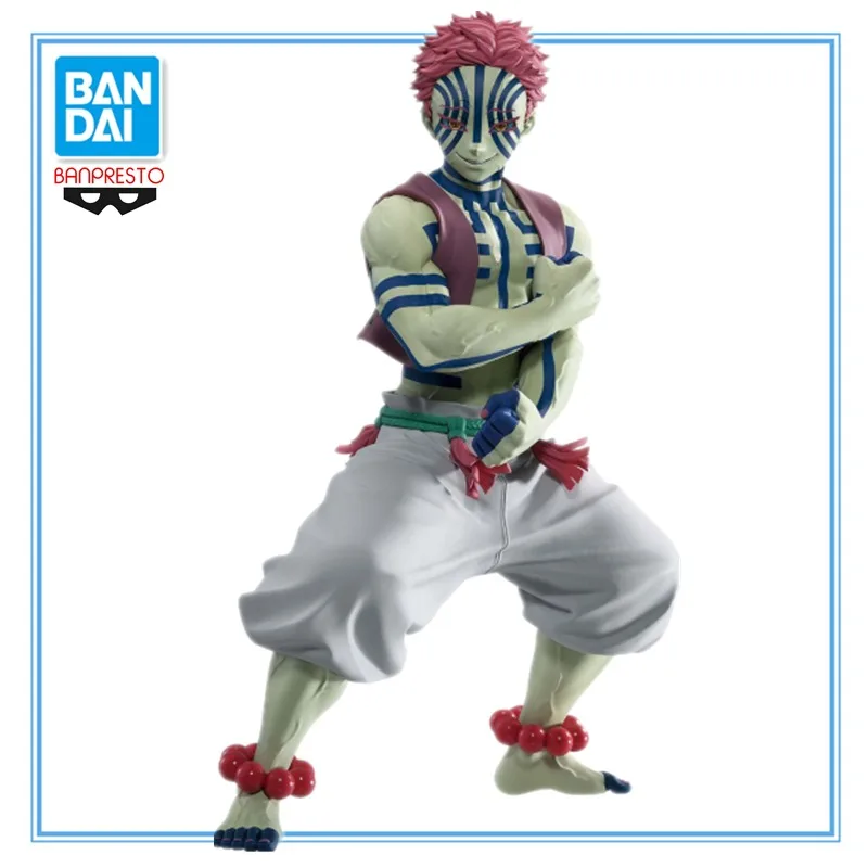 

In Stock Original BANDAI BANPRESTO Demon Slayer Kimetsu No Yaiba Akaza Anime Character Model Collection Toys Festival Gifts