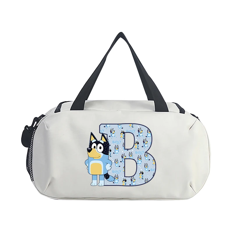 Blueyi bingo saco de viagem dos desenhos animados anime grande capacidade à prova dwaterproof água bolsas kawaii portátil sacos armazenamento roupas crianças presente aniversário