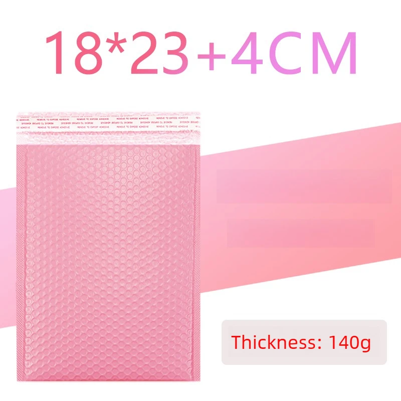 100/1 pçs rosa poli bolha mailers envelopes acolchoados auto selo envelopes acolchoados sacos de presente embalagem envelope material escolar