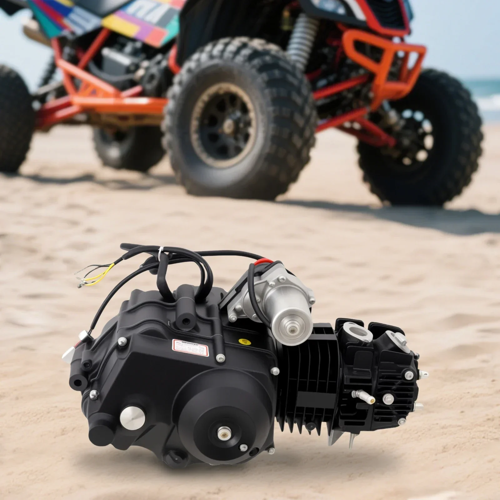 125cc 4-stroke ATV Engine Motor 7.64HP Electric Start Air Cooling CDI Ignition Motor 7500rpm