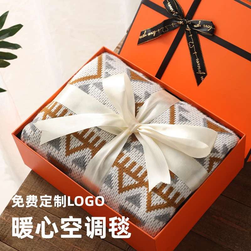 

Blanket gift box gift birthday practical souvenir company annual meeting gift for mother high-end winter blanket