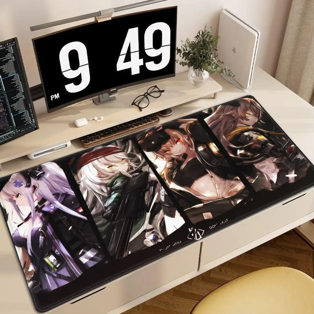 

900x400PC Anime Girl Frontline Large Game Player Mouse Pad Rubber Non-slip Keyboard Desktop Pad XXL Office Accessories Mouse Pad