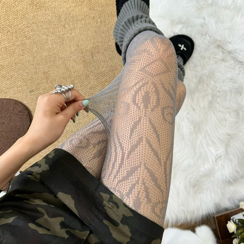 Y2K Grils Netzstrumpfhose 2025, Damen, sexy Netzstrümpfe mit hoher Taille für Damen, dehnbare und langlebige Netzstrümpfe